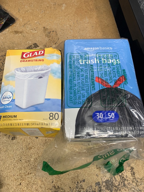 Photo 1 of Multipurpose Drawstring Trash Bag bundle