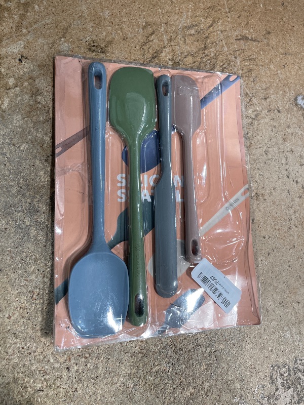 Photo 1 of **SEE NOTES***ChefAide 5 Pieces Silicone Spatula Set, Food Grade Rubber Spatula, Upgrade Strong Handle with Ergonomic Grip, Heat Resistant Up to 600°F for Nonstick Cookware, Cooking