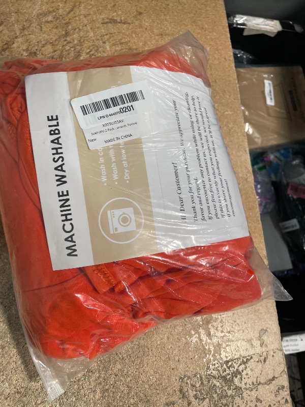 Photo 1 of **NEEDS CLEANING**IVAPUPU 2 Pack 6FT Table Cloth for Rectangular Fitted Events Stretch Orange Table Covers Washable Spandex Tablecloth Protector for Party, Wedding, Cocktail, Banquet, Festival