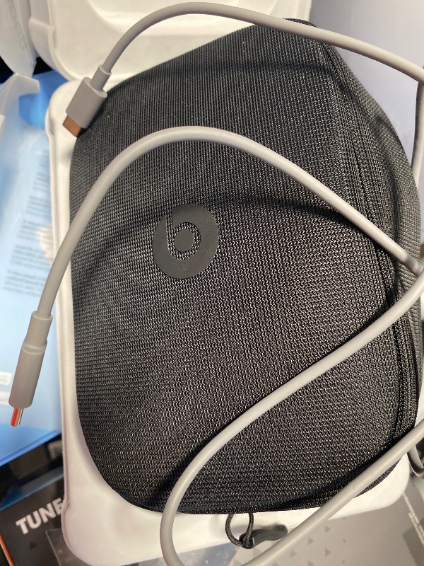 Photo 1 of **PARTS ONLY, DO NOT CHARGE**Beats Studio Pro - Premium Wireless Over-Ear Headphones- Up to 40-Hour Battery Life, Active Noise Cancelling, USB-C Lossless Audio, Apple & Android Compatible - Navy