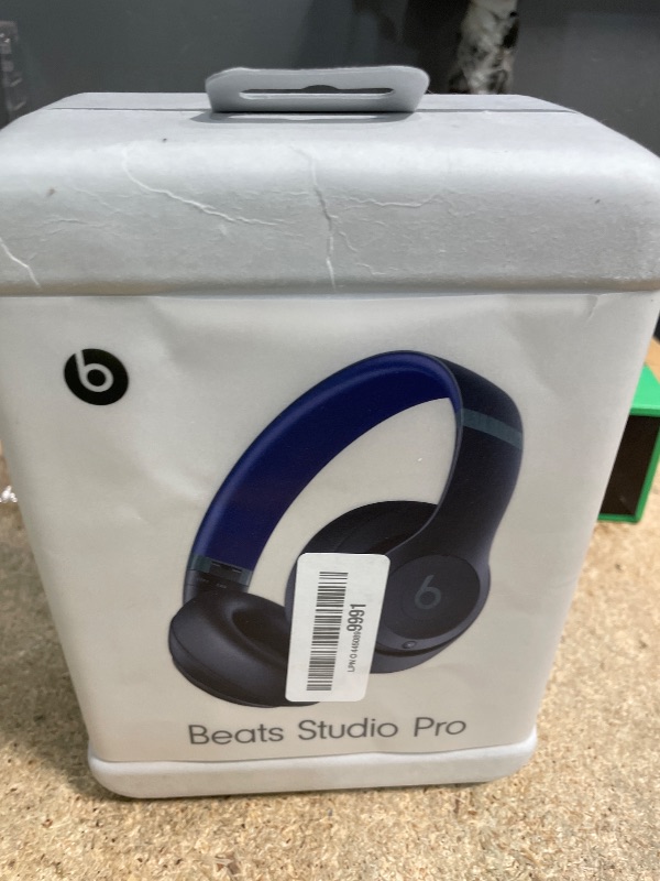 Photo 1 of **PARTS ONLY, DO NOT CHARGE**Beats Studio Pro - Premium Wireless Over-Ear Headphones- Up to 40-Hour Battery Life, Active Noise Cancelling, USB-C Lossless Audio, Apple & Android Compatible - Navy