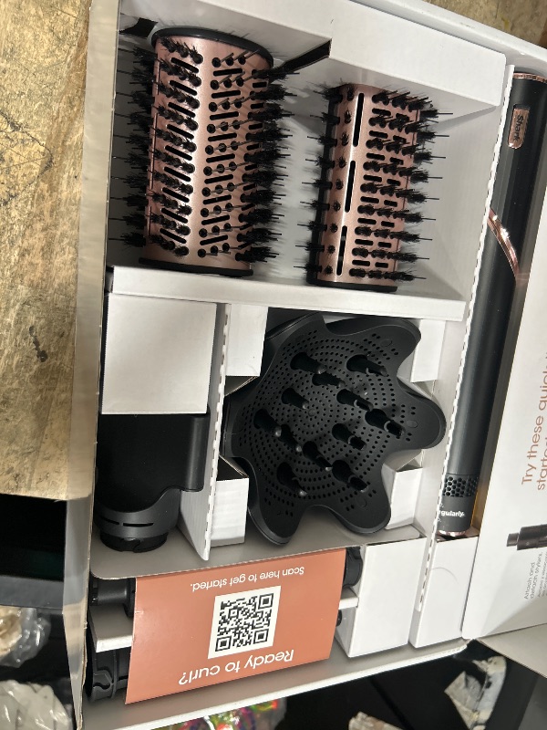 Photo 1 of **PARTS ONLY** Shark Hair Dryer | FlexStyle Hair Styling System | Portable & Powerful Blow Dryer Brush | Hair Curler & Volumizer | 6 Styling Tools Included | Best for All Hair Types | Black | HD440BK