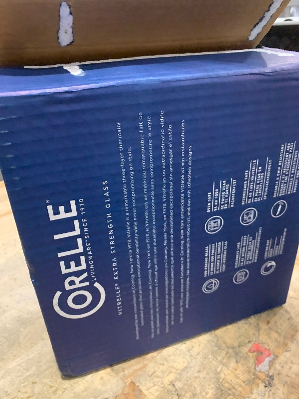 Photo 1 of (MISSING, CHIPPED, USED)Corelle Global Collection Vitrelle 12-Piece Dinnerware Set, Triple Layer Recycled Glass, Lightweight Eco-Friendly Round Plates and Bowls Set, Terracotta Dreams