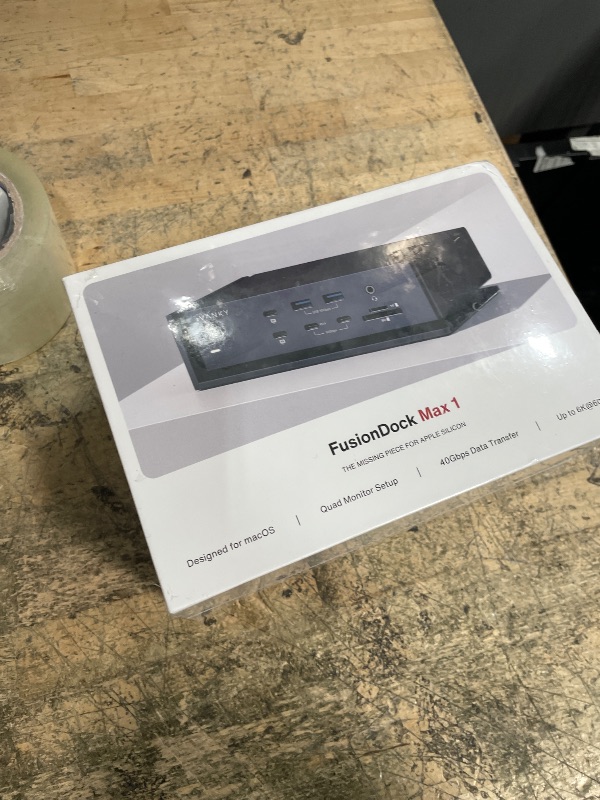 Photo 1 of ***FACTORY SEALED** iVANKY FusionDock Max 1, 20-in-2 Thunderbolt 4 Docking Station Only for M1-M5 Pro/Max MacBook, Quad 6K or Dual 8K Display, 40Gbps Dock with 4 Downstream Thunderbolt 4 Ports, 100W, 2.5G LAN, SD 4.0