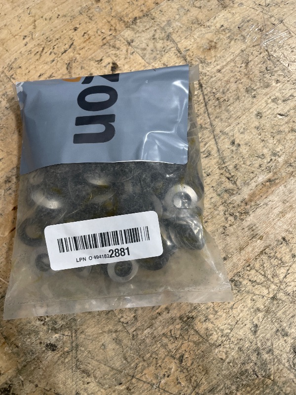 Photo 1 of (200 pcs) 3/8" x3/4" Sealing Washers 304 Stainless Steel Neoprene EPDM Bonded