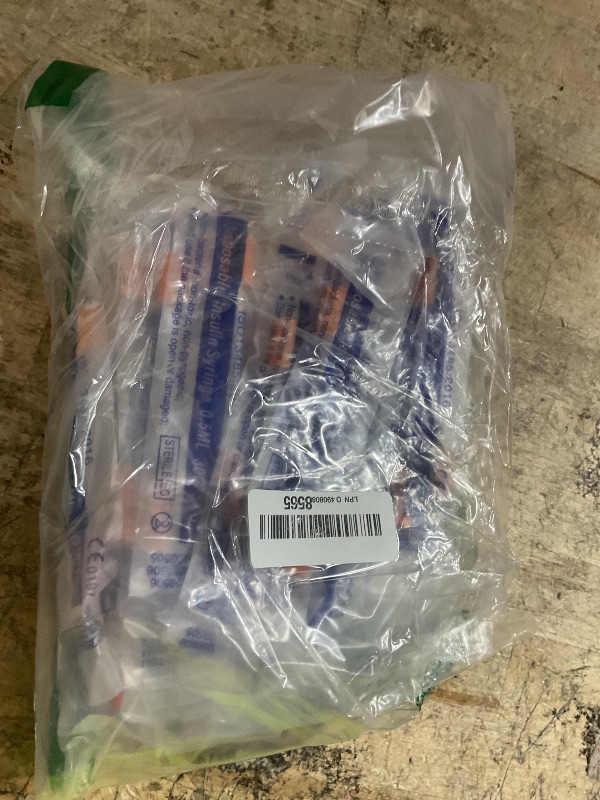 Photo 1 of 0.5ml Syringe with 30G 5/16" in Needle, Individually Wrapped Pack of 25