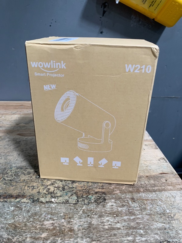 Photo 1 of [Built-in Apps & 2026 Upgraded] Mini Projector with WiFi 6 and Bluetooth 5.4 Support 4K 1080P Auto Keystone 180° Rotatable Projector Portable Compatibile with HDMI/TV Stick/Memory Stick/Laptop, Dark