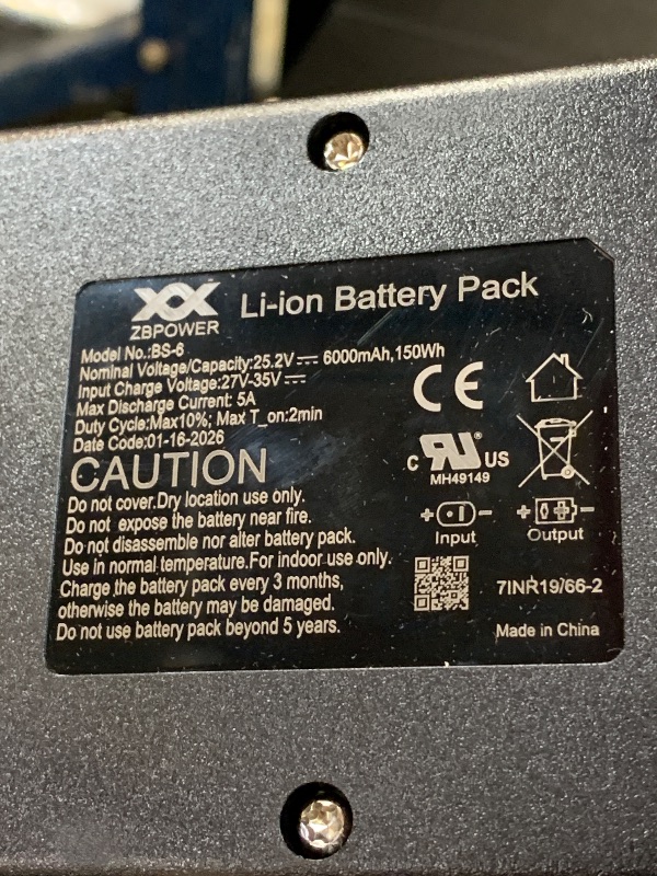 Photo 1 of MineCtrl Universal Battery Pack for Reclining Furniture, ZBPOWER 6000mAh Wireless Couch Battery Pack Rechargeable for Power Recliner, Power Sofa, Sectional
