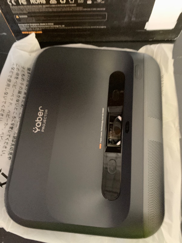 Photo 1 of [Sound by JBL & Built_in Google TV] Yaber K300s Triple Laser Projector - Ultra Short Throw Smart Projector 30W JBL Speaker?4K Support, Dolby Vision, 150% NTSC, 100" Display from just 9" away