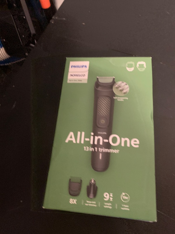 Photo 1 of Philips Norelco All-in-One 3000 Series 13 in 1 Trimmer, Beard Styler & Men's Hair Clipper, 9 Length Settings & Self-Sharpening Skin-Friendly Blades, MG3919/50