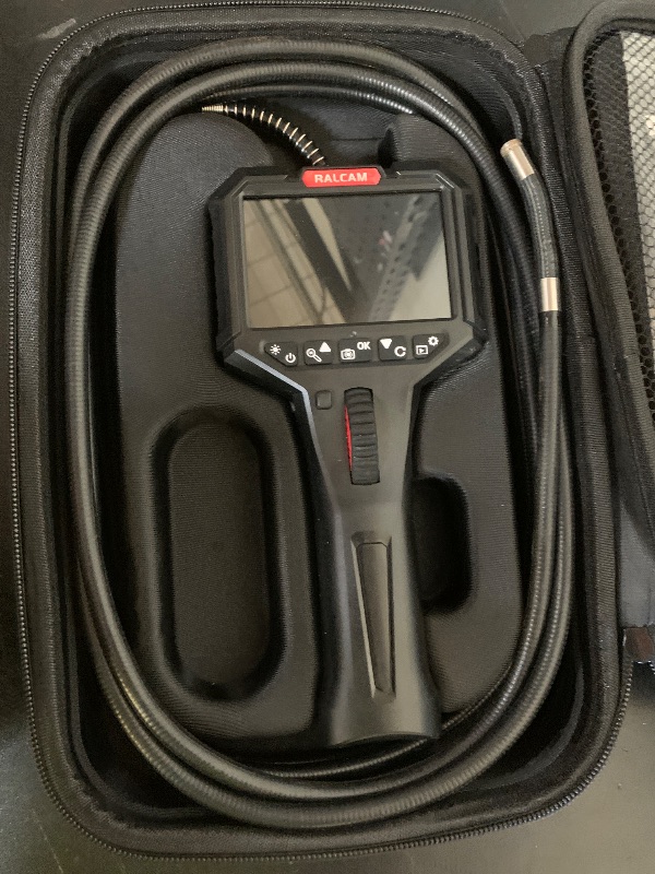 Photo 1 of Ralcam Two-Way Articulating Borescope with 10FT Semi-Rigid Cable, 0.33in/8.5mm Inspection Endoscope Camera with Light HD Video Snake Camera Scope for Automotive Aircraft Mechanics