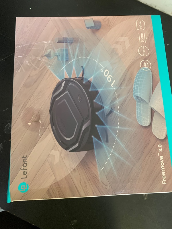 Photo 1 of Lefant Robot Vacuum, Slim Quiet, 3 Adjustable Strong Suction Levels, Robot Vacuum Cleaner Ideal for Pet Hair Hard Floor and Daily Cleaning, WiFi/App/Alexa/iWatch Control, M210 Pro