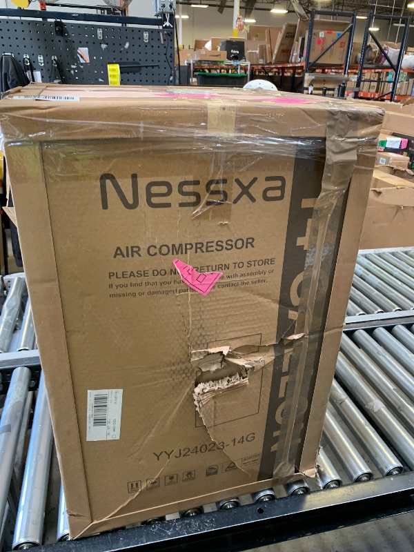 Photo 1 of 14 Gallon Ultra Quiet Air Compressor with 2 Quick Couplers 2HP 8.75 CFM, Max 115 PSI Pressure Oil-Free Air Compressor Tank, 70dB Quiet Compressor for Auto Repair, Tire Inflation 110V/60hz