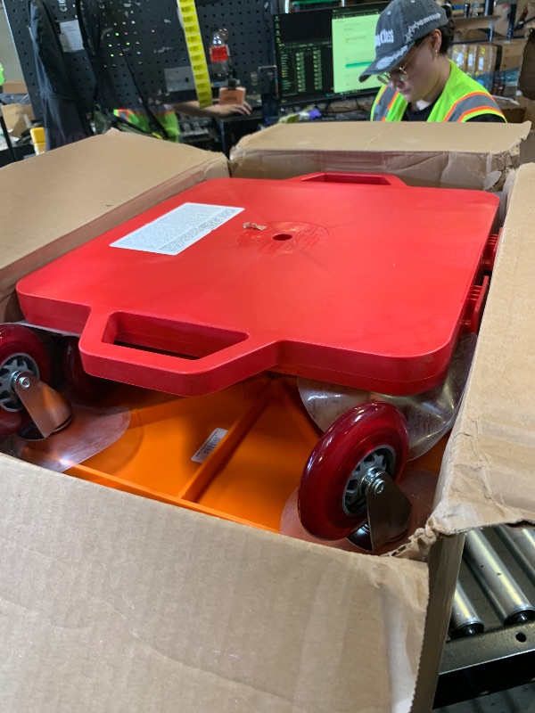 Photo 1 of Fast Trak Scooter Board Set, 16.5" Inch Sit & Scoot Board with 4" Non-Marking Wheels & Safety Handles, Indoor Floor Scooter for PE & Gym Use, Multi-Color 6-Pack