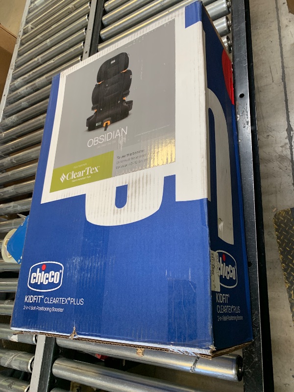 Photo 1 of Chicco KidFit ClearTex Plus 2-in-1 Belt Positioning Booster Car Seat, Drift - Obsidian
