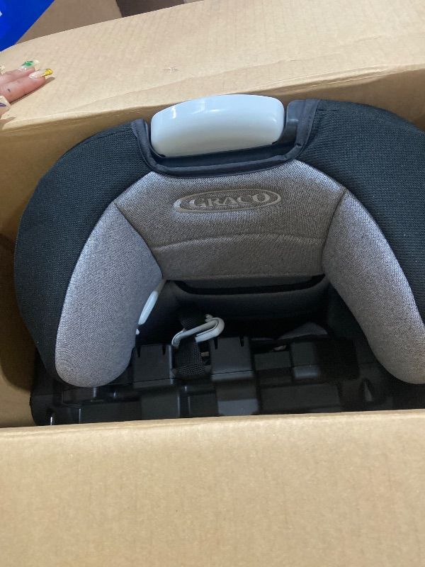 Photo 1 of Chicco KidFit ClearTex Plus 2-in-1 Belt Positioning Booster Car Seat, Drift - Obsidian
