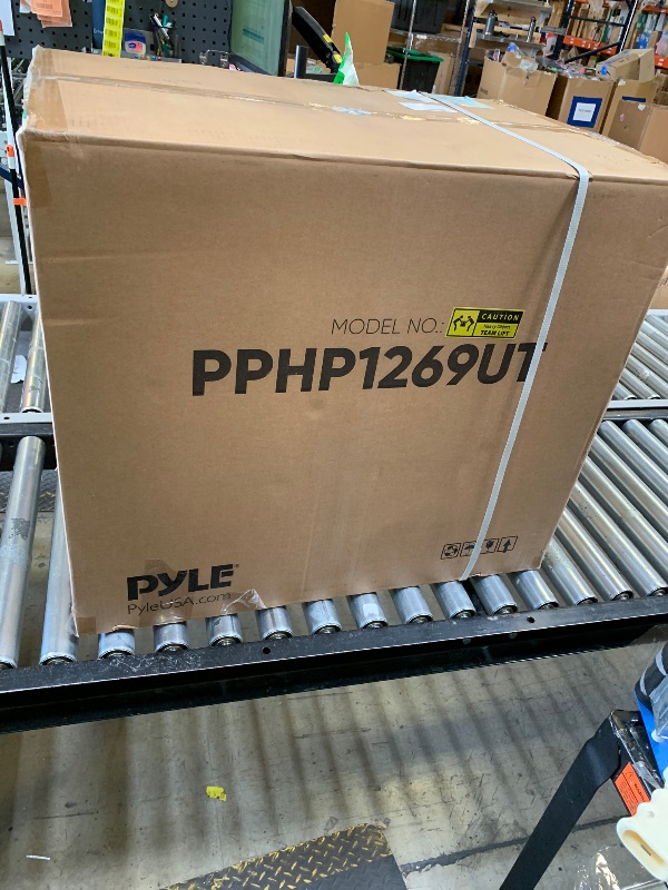 Photo 1 of Pyle 12" Bluetooth PA System with Speaker Stand, Powerful Karaoke Machine for Adults, Portable Party Speaker with Wireless Microphone, USB/SD, AUX Input, LCD Display, 1500W Audio Output (factory sealed) 