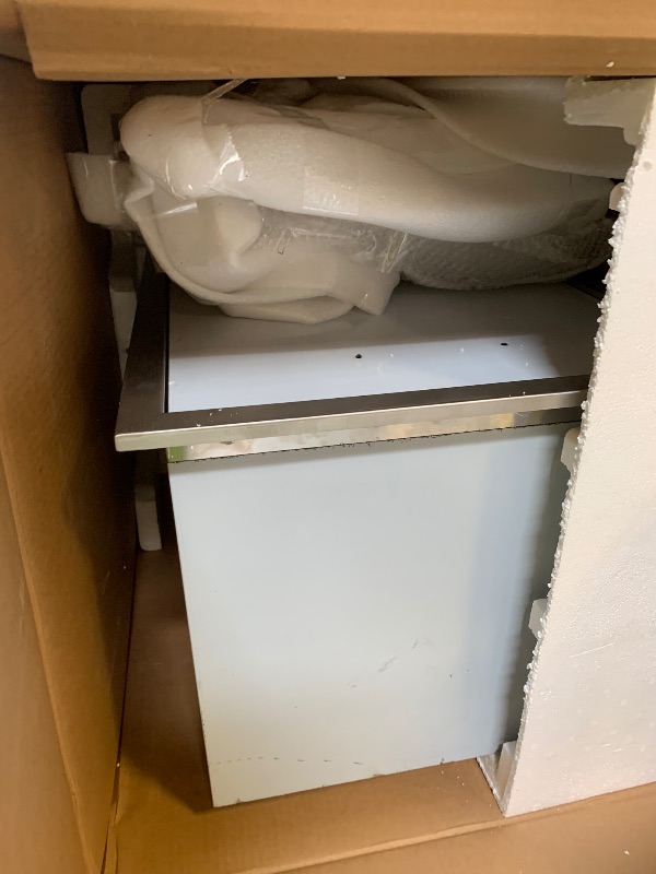 Photo 1 of VEVOR Outdoor Kitchen Trash Drawer, 19.7"W x 29"H x 15.7"D Inch, Outdoor Kitchen Drawers Cabinets, Stainless Steel BBQ Island Drawers, Trash Pull Out Drawer, BBQ Trash Bin, Outdoor Grill Drawers