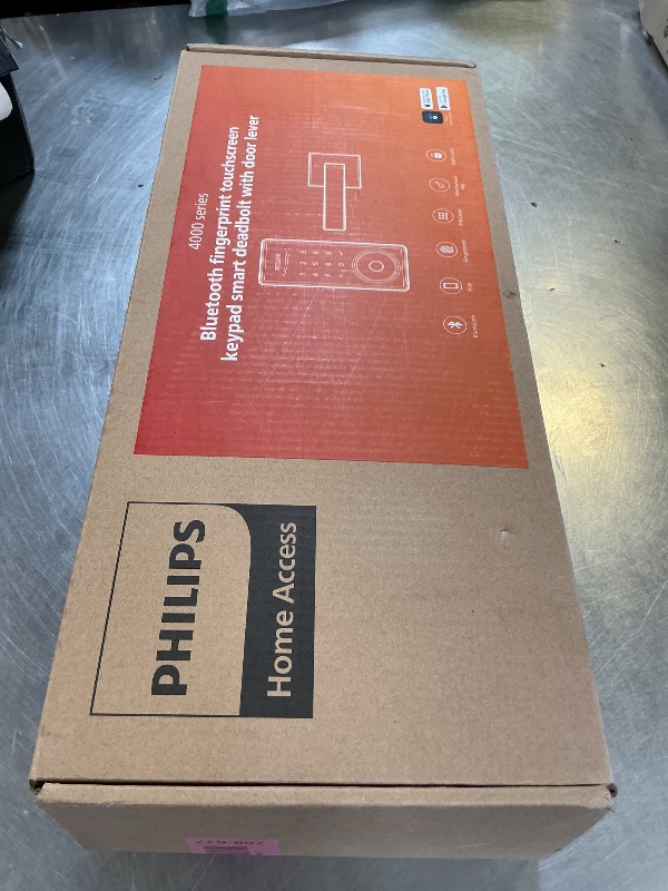 Photo 1 of Philips Smart Lock with Handles, Keyless Entry Front Door Lock Set, Smart Keypad Deadbolt with Handle, Digital Door Lock for Front Door, App Fingerprint PIN Code Unlocking, Auto Locking