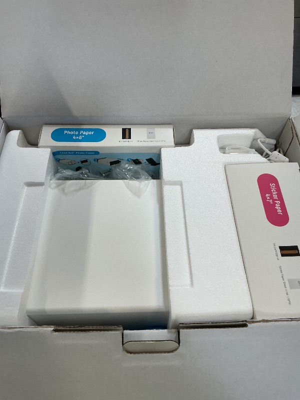 Photo 1 of Liene PixCut S1 Inspire Kit - All-in-One Color Sticker Printer & Cutting Machine, Thermal Dye-Sublimation Photo Printer, 300 DPI, Color Label Maker with 180 Sheets (36 Photo + 144 Sticker Paper)