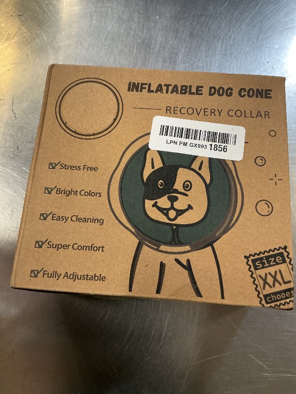 Photo 1 of Toptakeit Elevated Inflatable Dog Cone Collar to Stop Licking, Doggie Donut Collar After Surgery, Soft Dog Cone Alternative for Small Medium Large Dogs