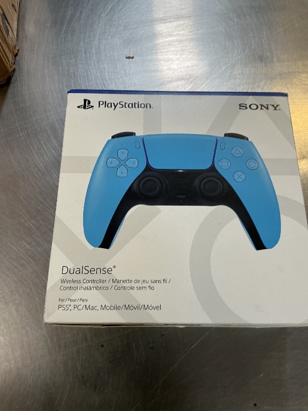 Photo 1 of PlayStation DualSense™ Wireless Controller – Starlight Blue - For PS5, PC, MAC & Mobile