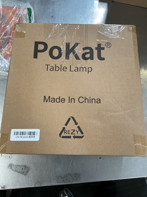 Photo 1 of PoKat 23'' Bedside Table Lamp for Bedroom Nightstands, Birthday Gifts for Women Mom, House Warming Gifts New Home Decor, Ceramic Lamp for Living Room, White Modern Bedroom Lamp