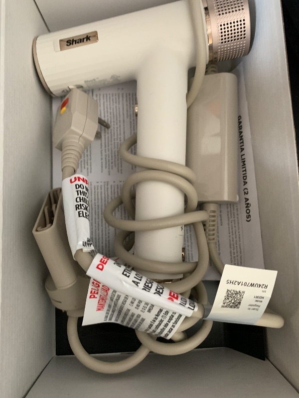 Photo 1 of Shark SpeedStyle Essential High-Velocity Dryer with Concentrator, Lightweight, Ionic, No Heat Damage, Best for Straight and Wavy Hair, Silk HD301