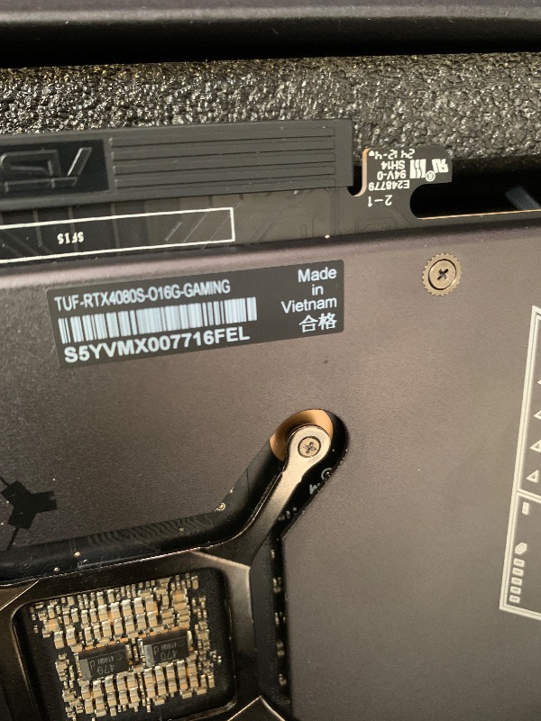 Photo 1 of ASUS TUF Gaming NVIDIA GeForce RTX™ 4080 Super OC Edition Gaming Graphics Card (PCIe 4.0, 16GB GDDR6X, HDMI 2.1a, DisplayPort 1.4a)