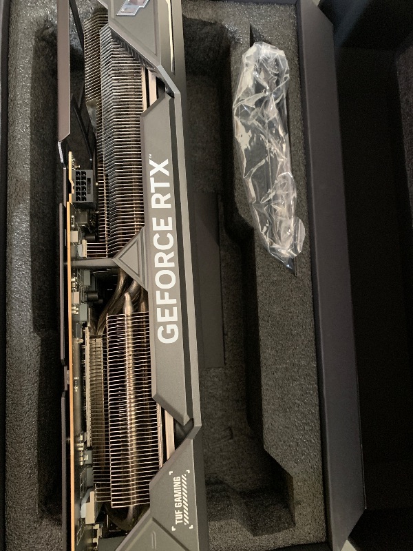 Photo 1 of ASUS TUF Gaming NVIDIA GeForce RTX™ 4080 Super OC Edition Gaming Graphics Card (PCIe 4.0, 16GB GDDR6X, HDMI 2.1a, DisplayPort 1.4a)