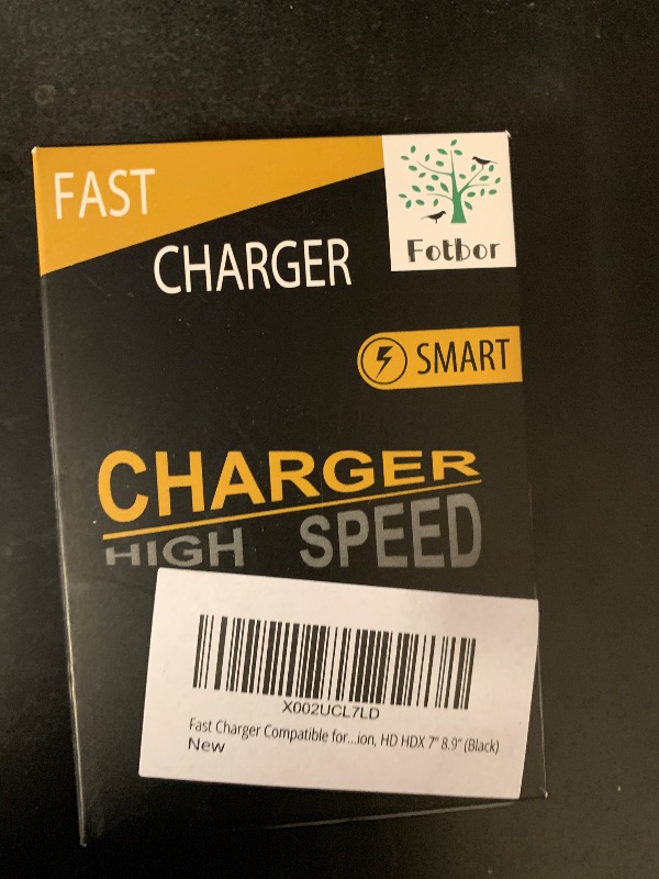 Photo 1 of Fast Charger Compatible for Fire UL Listed AC Adapter 2A Rapid Charger with 6.6Ft Micro-USB Cable for All-New Fire 7 HD 8 10 Plus Tablet, Kids Pro, Kids Edition, HD HDX 7” 8.9” (Black)