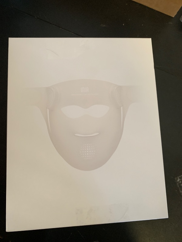 Photo 1 of INIA Glow 4D Wireless Red Light Therapy Mask for face – Dual NIR, 320 LEDs, 4 Modes, Under-Eye Cooling, Cordless & Rechargeable LED Face Mask for Home & Travel, Skincare Gifts for Women Mom Wife, Blue