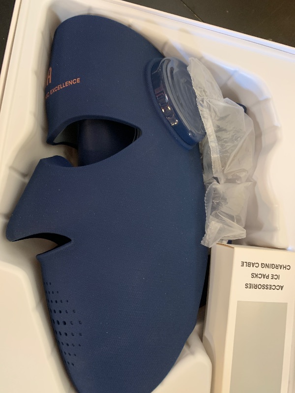Photo 1 of INIA Glow 4D Wireless Red Light Therapy Mask for face – Dual NIR, 320 LEDs, 4 Modes, Under-Eye Cooling, Cordless & Rechargeable LED Face Mask for Home & Travel, Skincare Gifts for Women Mom Wife, Blue