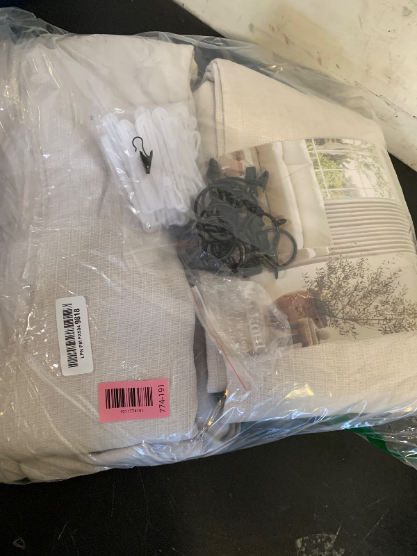 View 2 of 105 Inch Blackout Pleated Curtains for Bedroom Living Room Darkening Linen Textured Pinch Pleat 100% Black Out Thermal Insulated Window Drapes Double Layer Soundproof Curtains 2 Panels Oatmeal Beige