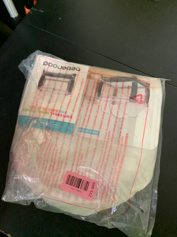 Photo 1 of Beberoad Love Portable Playard Cover – Breathable Mosquito Net with 2-Way Zipper for Travel Cribs & Playpens (White)