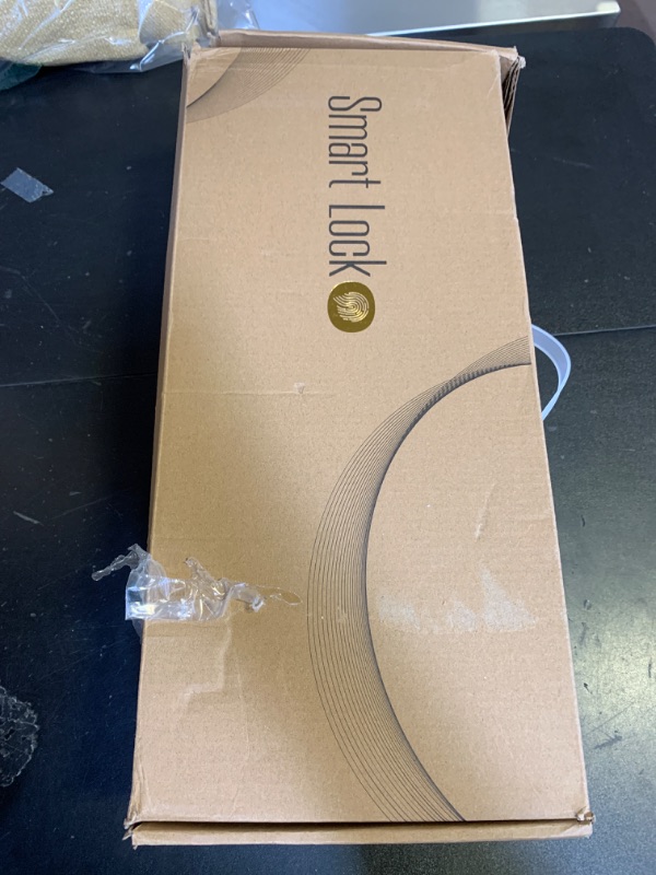 Photo 1 of Sliding Door Smart Lock, Eseesmart Sliding Glass Door Lock with Fingerprint, Smart Mortise Lock with APP IC Card Code Keys, Patio Door Double Hook 2085 Mortise Lock Set with Handle