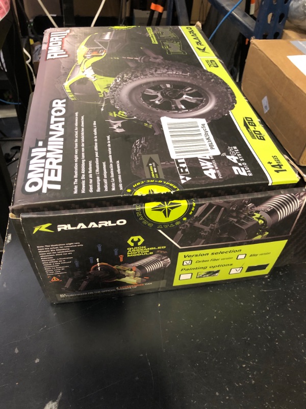 Photo 1 of RIAARIO 1/10 Brushless RC Cars, Monster Truck, 50+ MPH, 4WD, Waterproof, Carbon Fiber, Black, Ages 8+