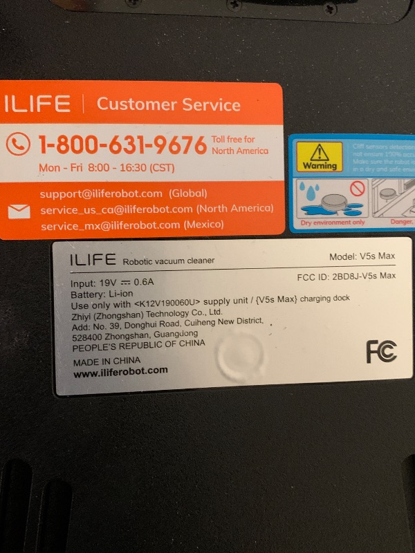 Photo 1 of ILIFE V5s Max Robot Vacuum, 4000Pa Max Suction Power, 2.4G WiFi/App/Alexa/Remote Control, Self-Charging Robotic Vacuum Cleaner, for Hard Floors Carpets and Pet Hair