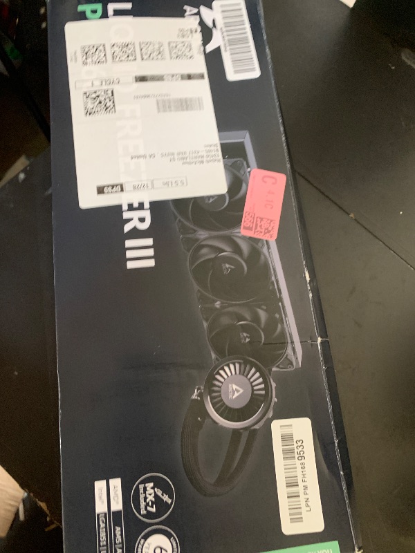Photo 1 of ARCTIC Liquid Freezer III Pro 360 - AIO CPU Cooler, 3 x 120 mm Water Cooling, 38 mm Radiator, PWM Pump, VRM Fan, AMD AM5/AM4, Intel LGA1851/1700 Contact Frame - Black