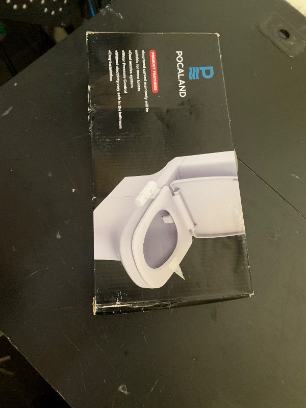 Photo 1 of Ultra-Slim Bidet Attachment, Posterior&Feminine Wash-(Retractable Dual Nozzles), Non-Electric Bidet Attachment for Toilet Seat, Adjustable Fresh Cold Water Pressure, Stainless Steel Inlet (White)