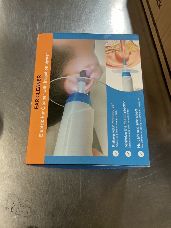 Photo 1 of Ear Wax Removal, Electric Ear Cleaning Kit with Light, FSA-HSA-Eligible, Ear Irrigation Kit with 4 Pressure Modes, Safe and Effective Ear Flush Kit with Ear Cleaner - Includes Basin, Towel & 15 Tips