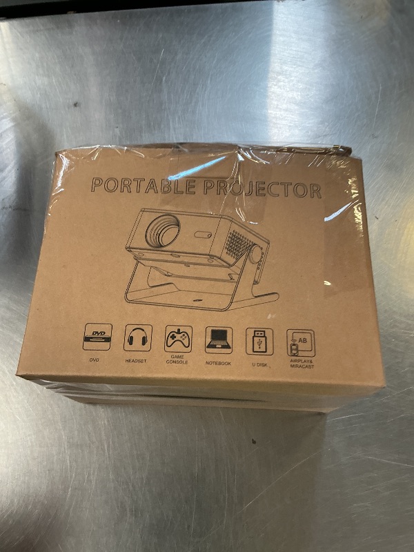 Photo 1 of [4K Support & Electronic Focus] Projector with WiFi and Bluetooth, 4K 1080P Native Projector Keystone & Zoom, 20W Speaker, 180°Adjustable Portable Projector for Phone, Laptop, Bedroom, Outdoor
