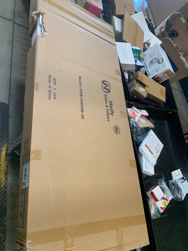 Photo 1 of Hally Stainless Steel Table for Prep & Work 24 x 60 Inches with Caster Wheels, NSF Commercial Heavy Duty Table with Undershelf and Backsplash for Restaurant, Home and Hotel