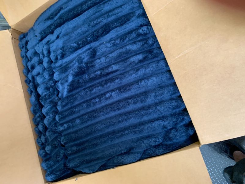 Photo 1 of BEDELITE Fleece California King Comforter Set -Super Soft & Warm Fluffy Navy Blue Bedding, Luxury Fuzzy Heavy Bed Set for Winter with 2 Pillow Cases