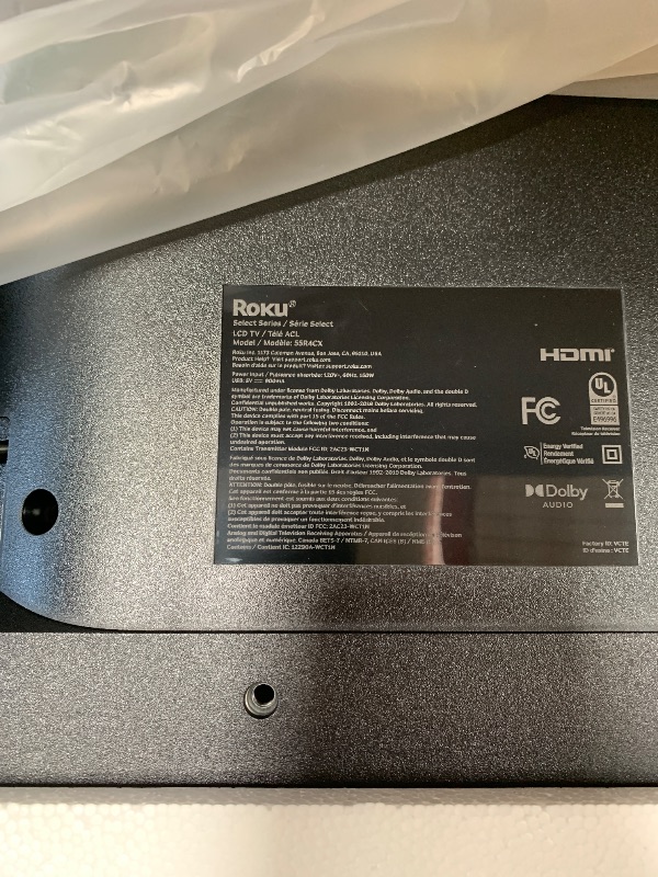 Photo 1 of Roku Smart TV – 55-Inch Select Series, 4K HDR TV – Roku TV with Enhanced Voice Remote – Flat Screen LED Television with Wi-Fi for Streaming Live Local News, Sports, Family Entertainment
