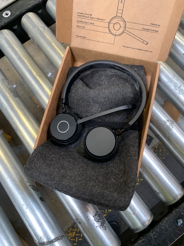 Photo 1 of Jabra Evolve 65 MS Wireless Headset, Stereo – Includes Link 370 USB Adapter – Bluetooth Headset with Industry-Leading Wireless Performance, Advanced Noise-Cancelling Microphone, All Day Battery