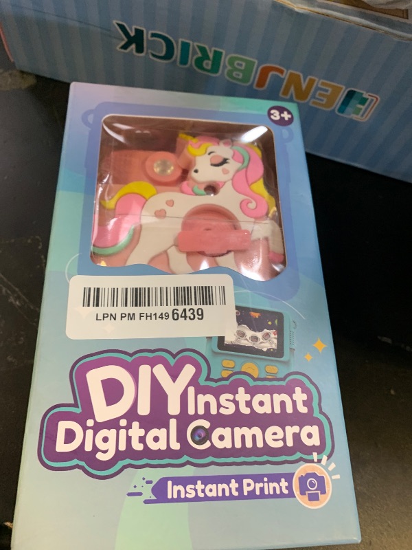 Photo 1 of Kids Camera Instant Print with Silicone Cover, Creative Gifts for Girls Age 4-12 Birthday Christmas, 1080P Digital Camera Toy with Memory Card - Pink