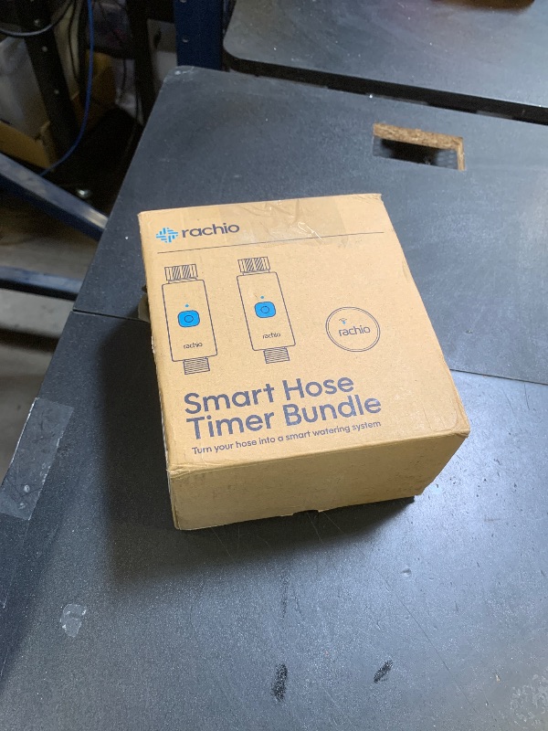 Photo 1 of Rachio Smart Hose Timer (2 Valves + 1 WiFi Hub) – App-Controlled Outdoor Faucet Timer, Quick Install & Scheduling, Expandable System