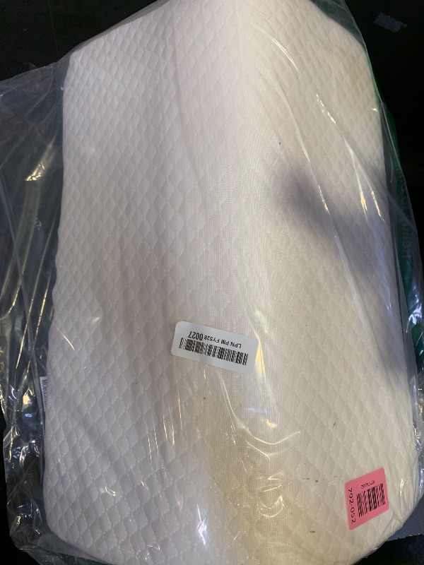 Photo 1 of MOREZZF Knee Wedge Pillow for Leg Elevation, 6.3 Inch Triangle Design, Post Surgery Recovery Support, White