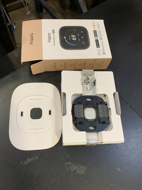 Photo 1 of Aqara Smart Thermostat W200 with Apple Adaptive Temperature & Clean Energy Guidance, 4" Touchscreen, Matter Controller, Built-in Radar Sensor, Works with Apple Home, Siri, Google Assistant, Alexa